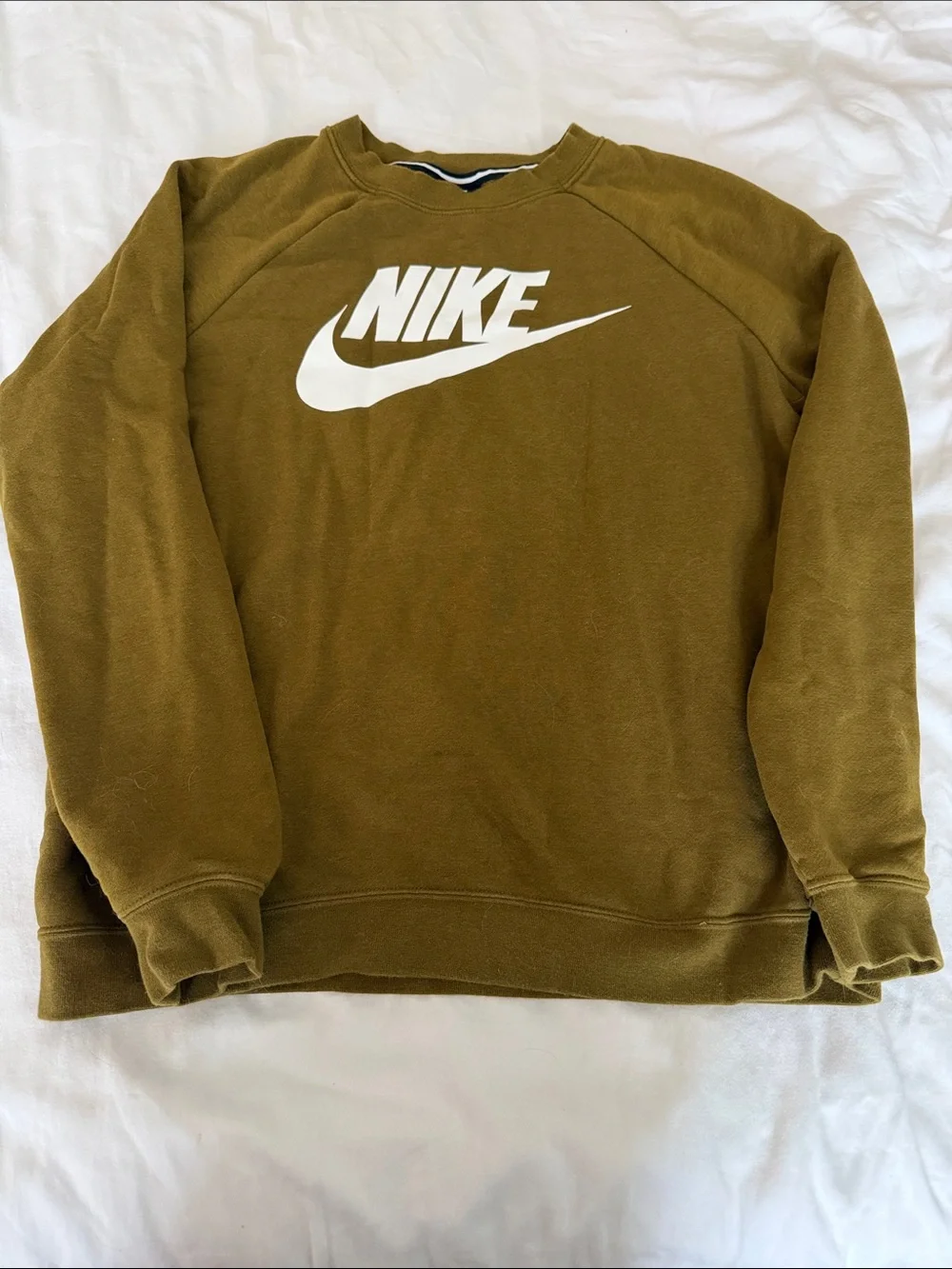 Nike Olive Green  women’s Crewneck Sweatshirt